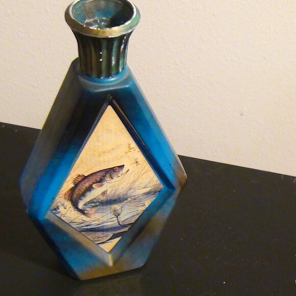 Jim Beam RAINBOW TROUT Fish by James Lockhart Decanter ~ Empty - Picture 1 of 14